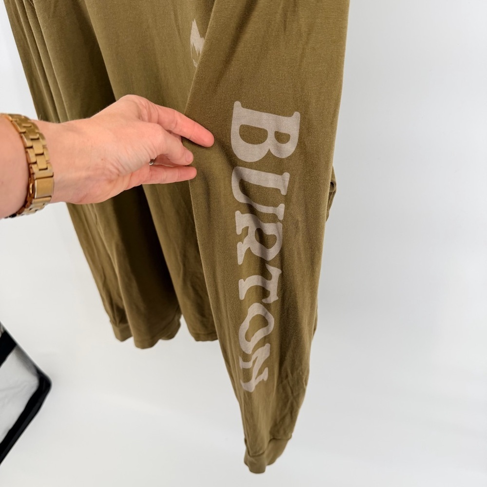 Burton Men's Olive Long Sleeve Tee - Picture 3 of 4